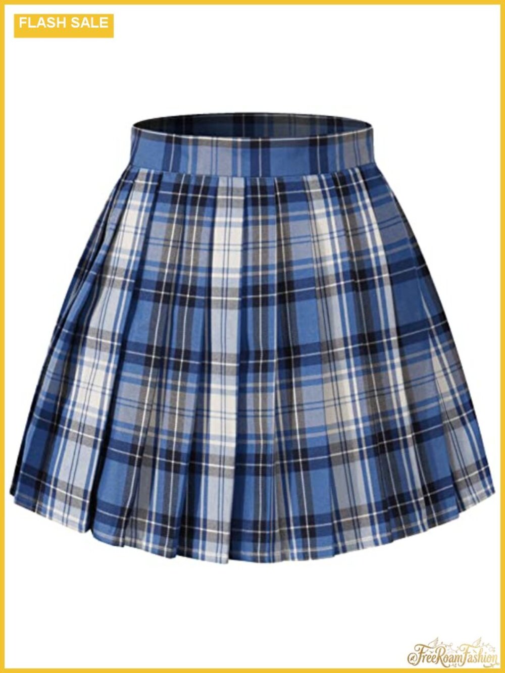 Plaid Pleated High Waist Mini Skirt A-Line School Uniform Cosplay